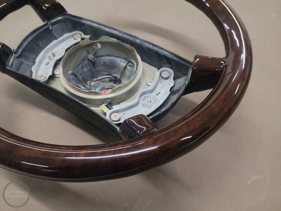 Mercedes R107 W126 C126 Wood steering wheel Burled Walnut  FULL WOOD