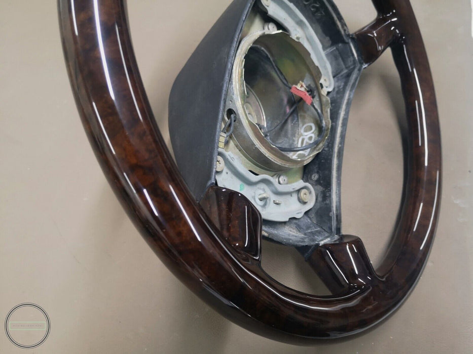 Mercedes R107 W126 C126 Wood steering wheel Burled Walnut  FULL WOOD