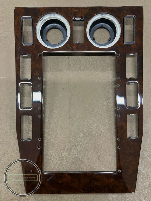 Mercedes W126 Clarion G80 Wood Trim FOR MANUEL CLIMATE PANEL