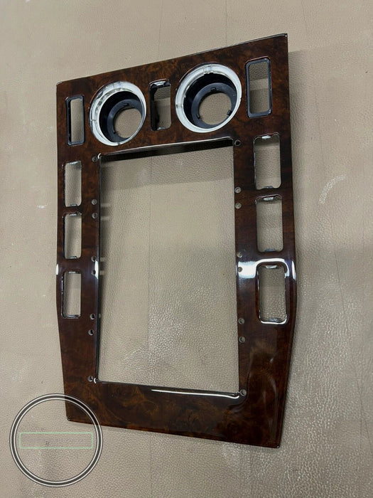 Mercedes W126 Clarion G80 Wood Trim FOR MANUEL CLIMATE PANEL