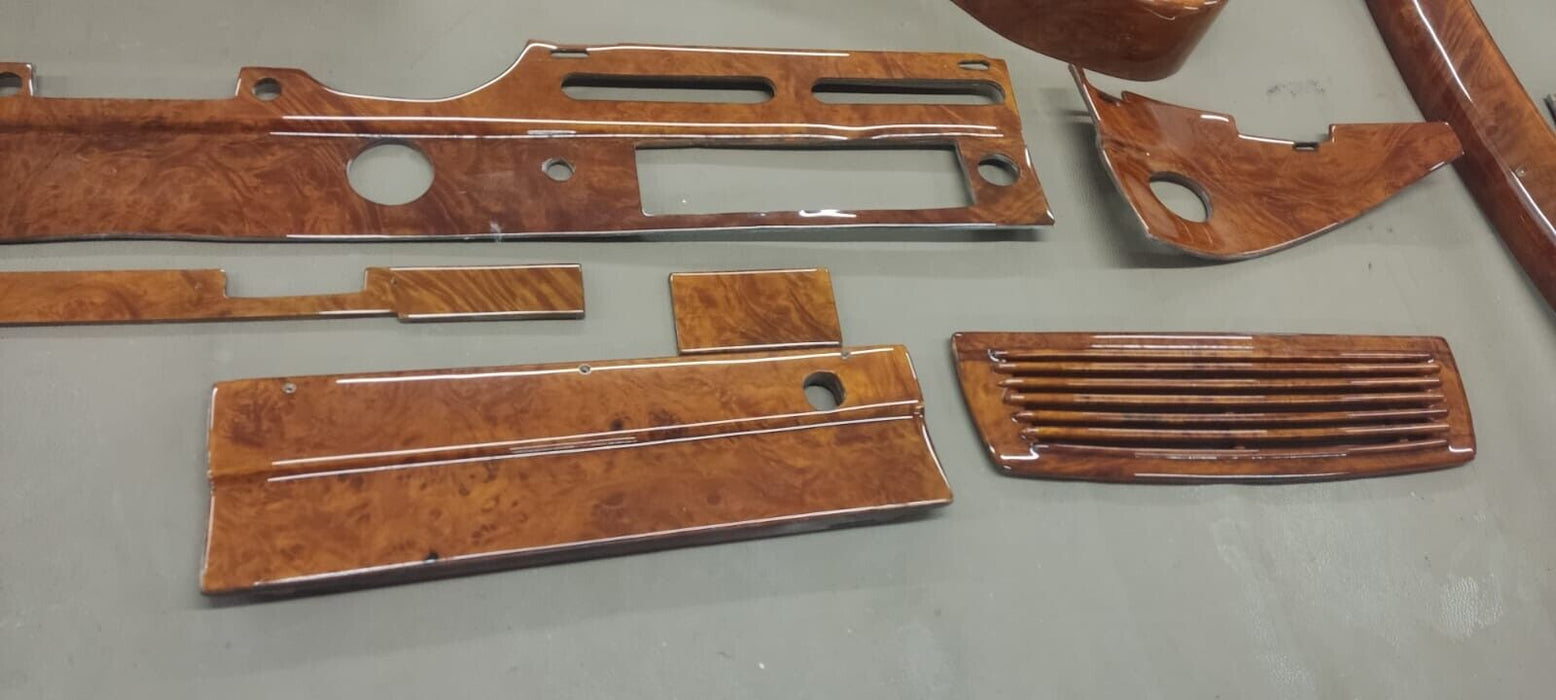 Mercedes w111 Wood Trim Set WITH GAUGE CASE Burlwood EARLY W112 W111