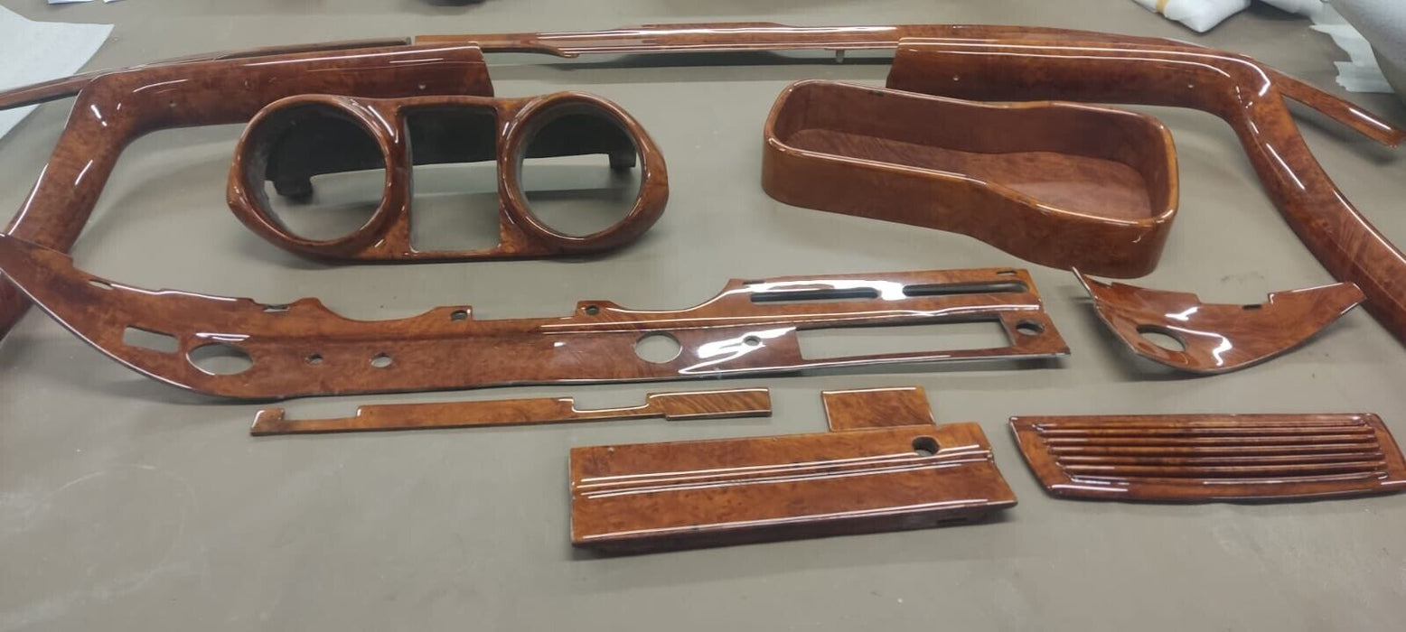 Mercedes w111 Wood Trim Set WITH GAUGE CASE Burlwood EARLY W112 W111