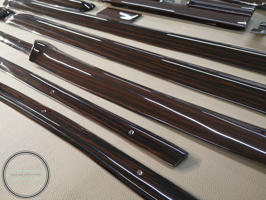 Mercedes w108 Wood Trim Set INTERIOR 24 pieces DASH WOOD SET TRIM FULL fits 109