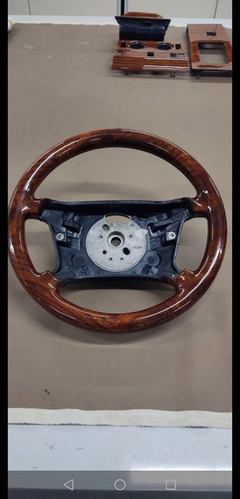 BMW E36 3 E39 5 E38 7 Series Steering Wheel Walnut Wood Light Burled Walnut Full