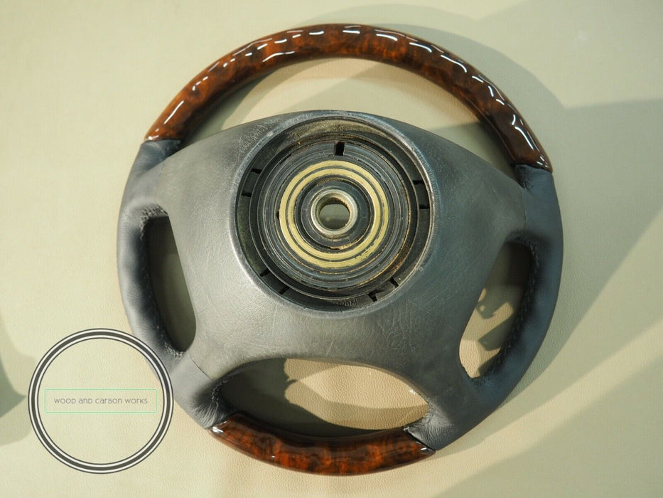 Mercedes Sportline R107 W201 W123 W124 W126 Wood Steering Burled Walnut