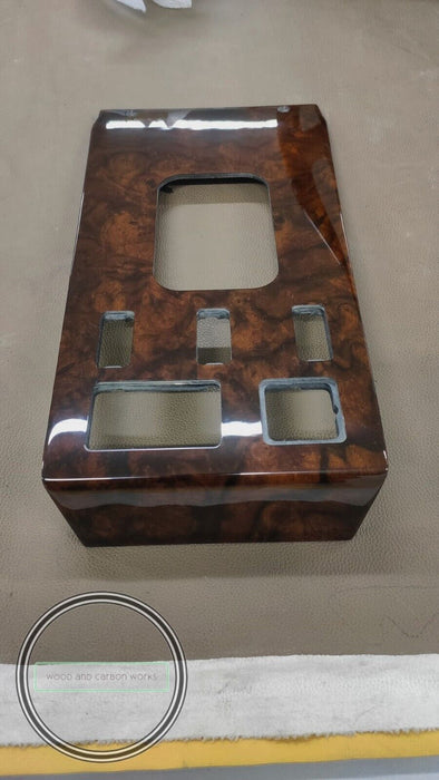 Mercedes R107 SL Center Console Shift Wood Trim Burlwood WITH BOARD COMPUTER