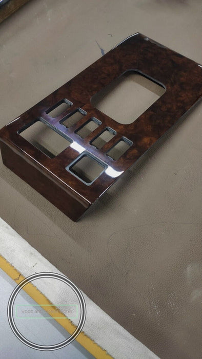 Mercedes R107 SL Center Console Shift Wood Trim Burlwood WITH BOARD COMPUTER