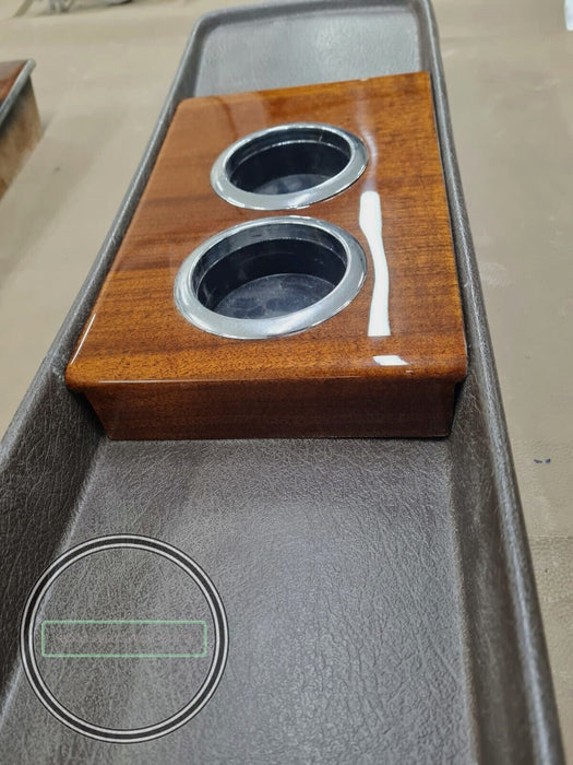 Mercedes w108 Wood cup holder for center tray Plainwood fits w109 w111 Hand