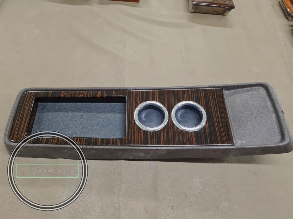 Mercedes w108 Wood cup holder for center tray Ebony Makkasar fits w109 w111 Hand