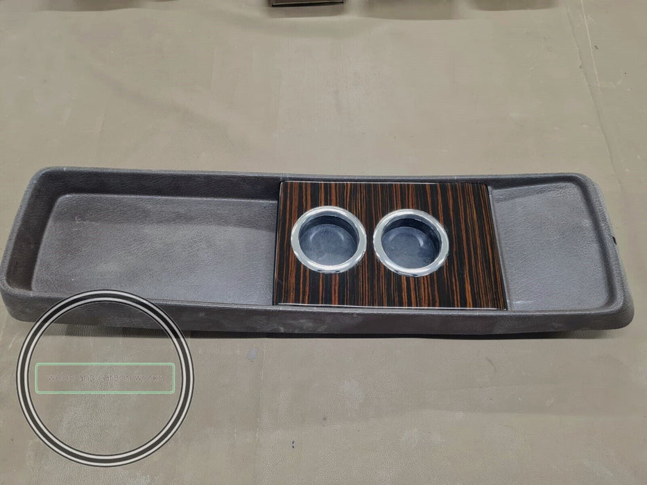 Mercedes w108 Wood cup holder for center tray Ebony Makkasar fits w109 w111 Hand