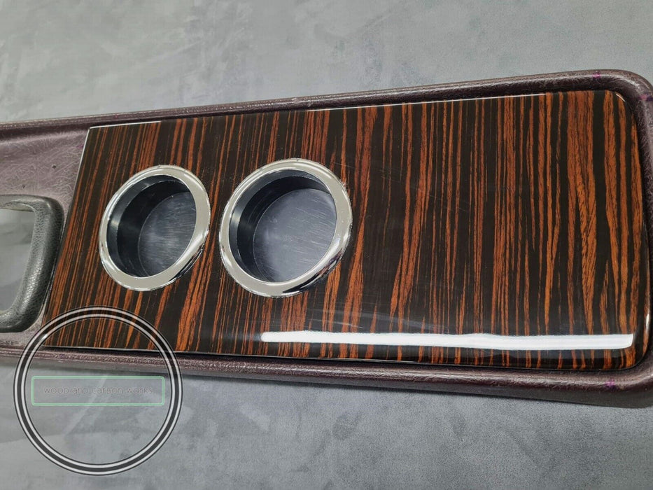 Mercedes w108 Wood cup holder for center tray Ebony Makkasar fits w109 w111 wood