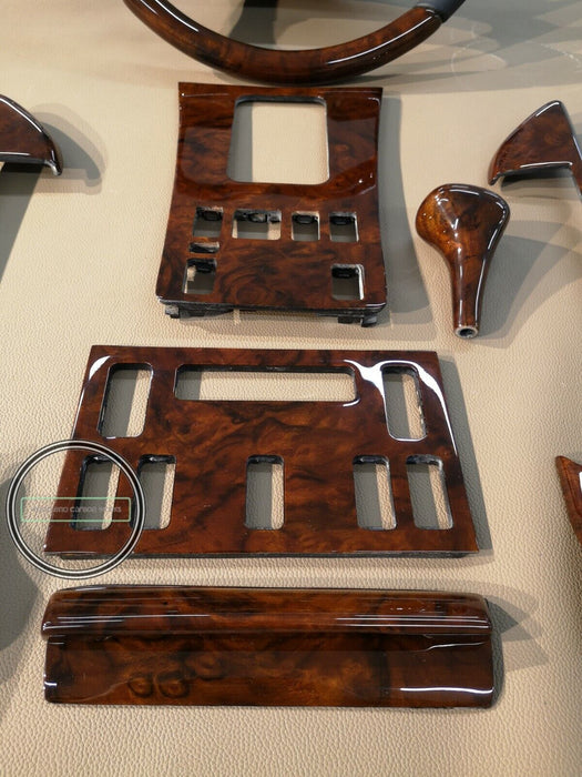 Mercedes W126 wood trim set Burlwood Burled Walnut