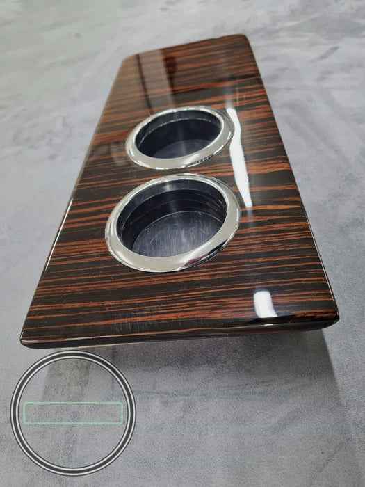 Mercedes w108 Wood cup holder for center tray Ebony Makkasar fits w109 w111 wood