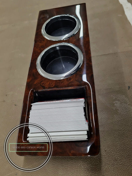 Mercedes w123 cup holder burled walnut fits all w123 mercedes 123