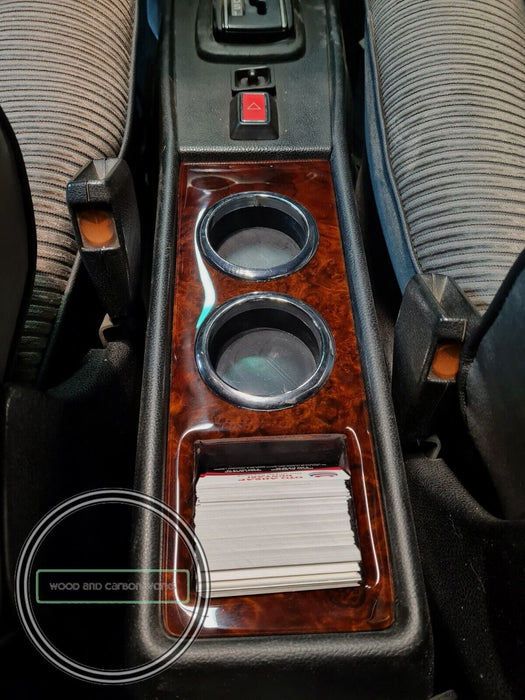 Mercedes w123 cup holder burled walnut fits all w123 mercedes 123
