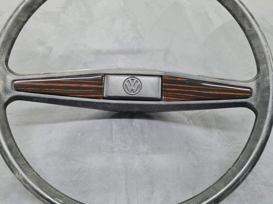 VW T3 MULTIVAN CARAVELLE TRANSPORTER STEERING WHEEL wood cover Ebony