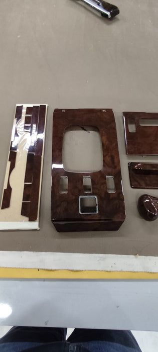 5 Pieces Mercedes R107 SL Center Shift Wood Trim Burlwood  500SL