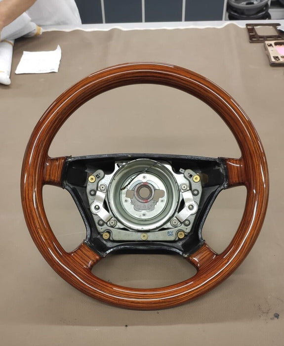 Mercedes Benz R129 w124 w140 w202 w208 w210 Wood Steering Wheel Full Zebrano