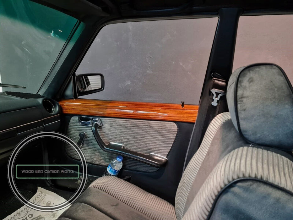 Mercedes Holzleisten für W123 Zebrano W123 Holzleisten für 4-Türer...
