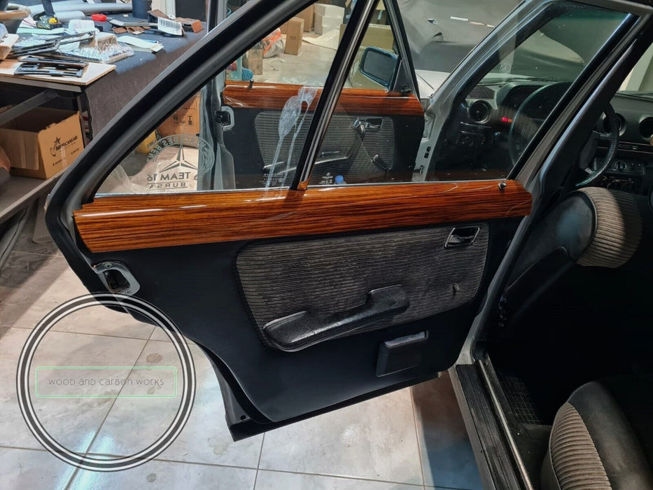 Mercedes Holzleisten für W123 Zebrano W123 Holzleisten für 4-Türer...