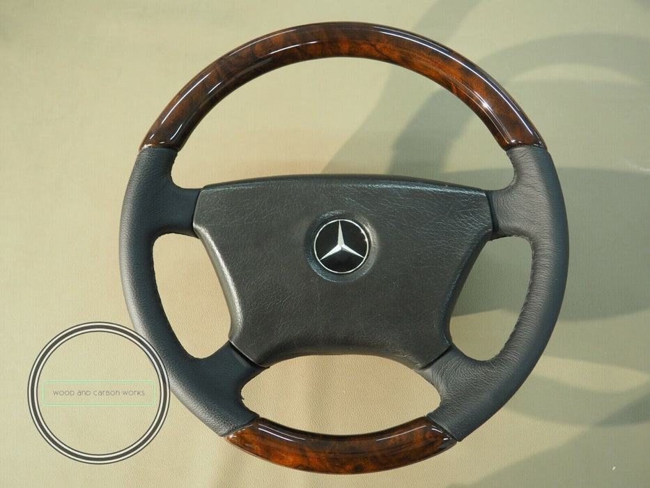 Mercedes Sportline R107 W201 W123 W124 W126 Holz Lenkung Nussbaumwurzelholz