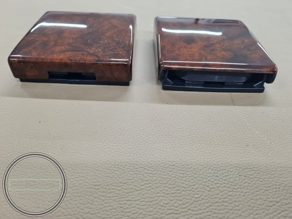 2 Stück MERCEDES BENZ c126 w123 w124 r107 w126 HOLZ KLAPPBARER...