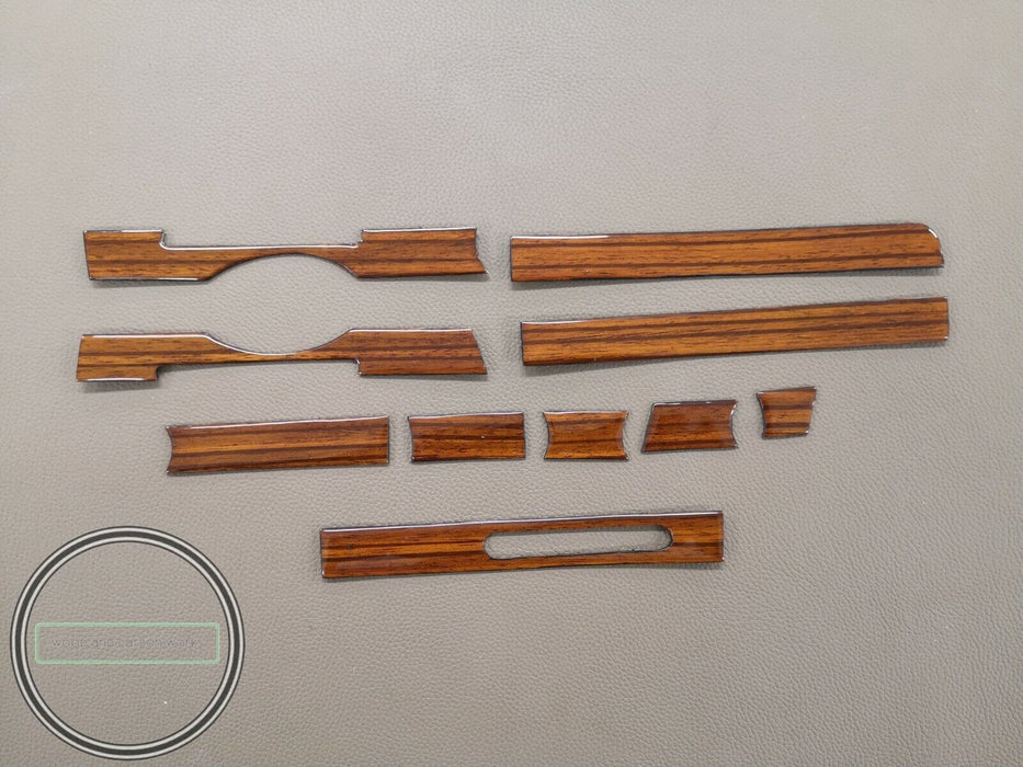 MERCEDES BENZ R107 SL ZEBRANO FÜR RHD HOLZ DASH ZIERLEISTEN SET 8-TLG