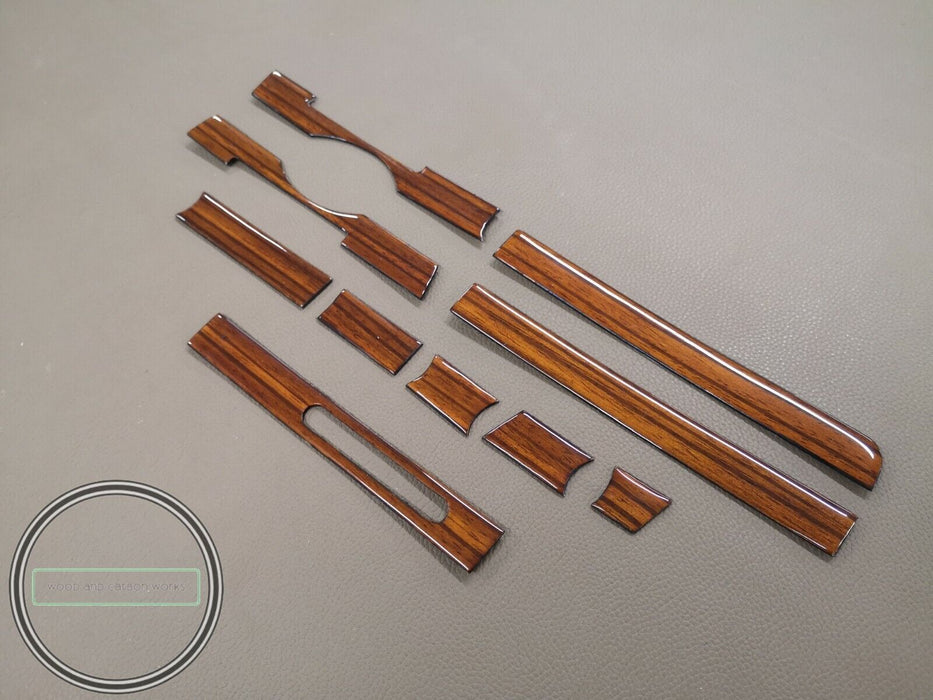 MERCEDES BENZ R107 SL ZEBRANO FÜR RHD HOLZ DASH ZIERLEISTEN SET 8-TLG