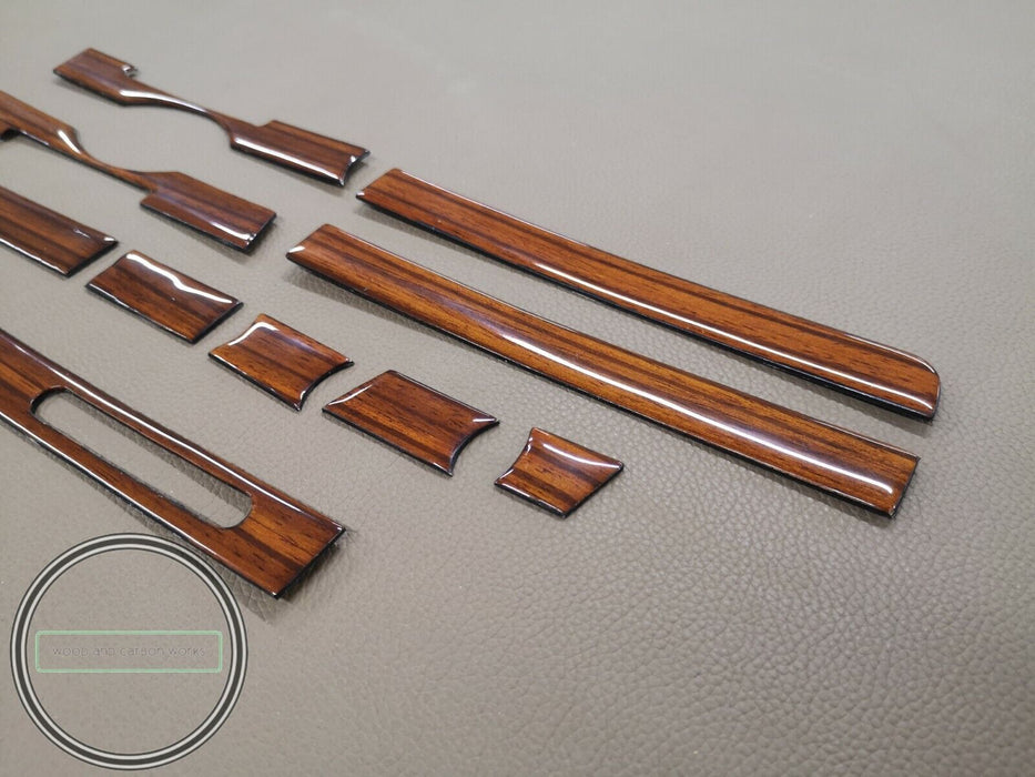 MERCEDES BENZ R107 SL ZEBRANO FÜR RHD HOLZ DASH ZIERLEISTEN SET 8-TLG