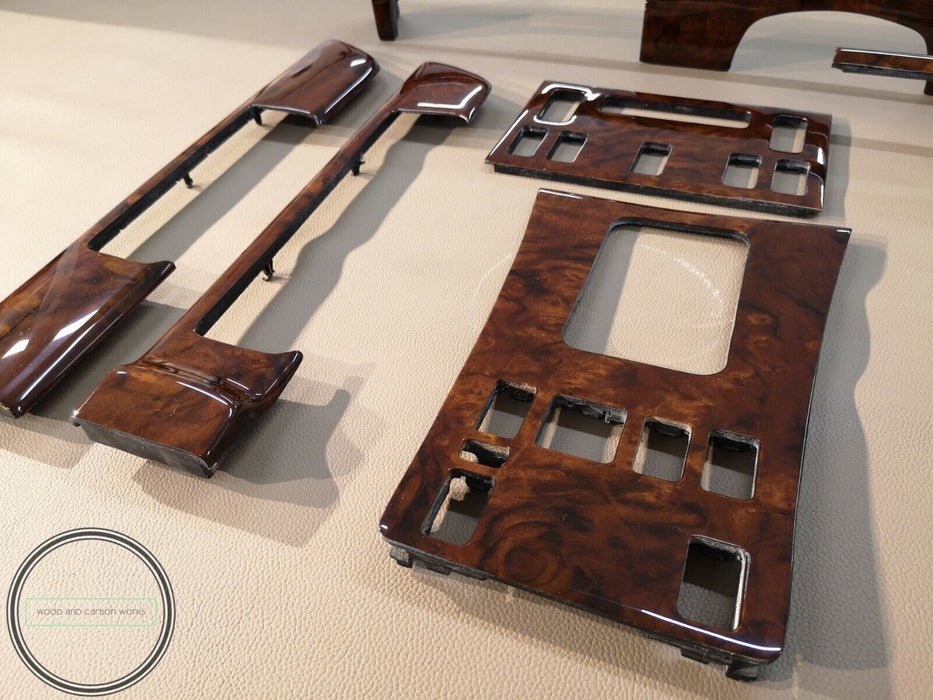 Mercedes W126 Holzleistenset Burlwood Burled Walnut