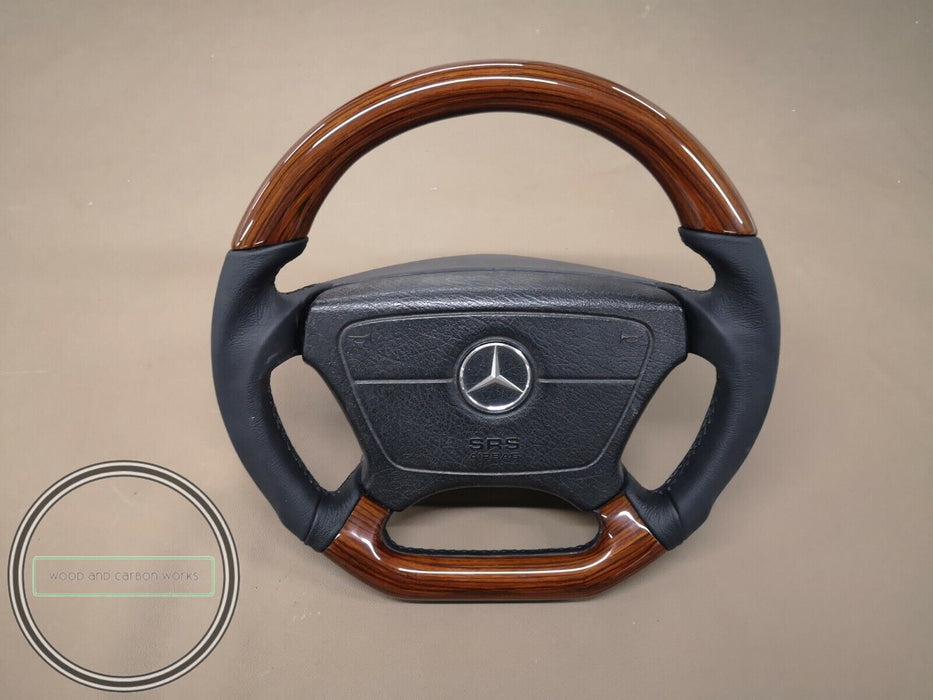 Mercedes W124 W210 W140 Holzlenkrad AMG Optik Zebrano