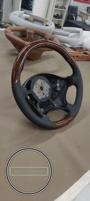 MERCEDES Vito W639 LENKRAD HOLZ NEUES LEDER Wurzelholz