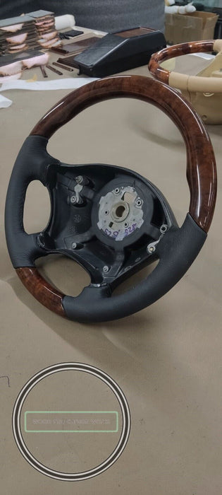 MERCEDES Vito W639 LENKRAD HOLZ NEUES LEDER Wurzelholz
