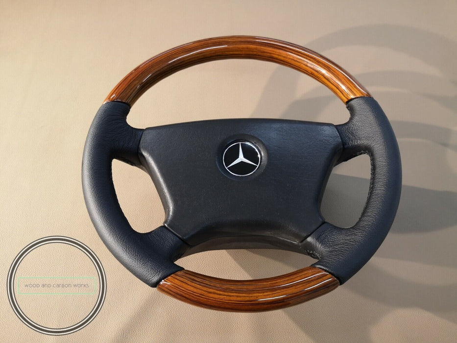 Mercedes R107 W201 W123 W124 Lenkrad Holz Zebrano
