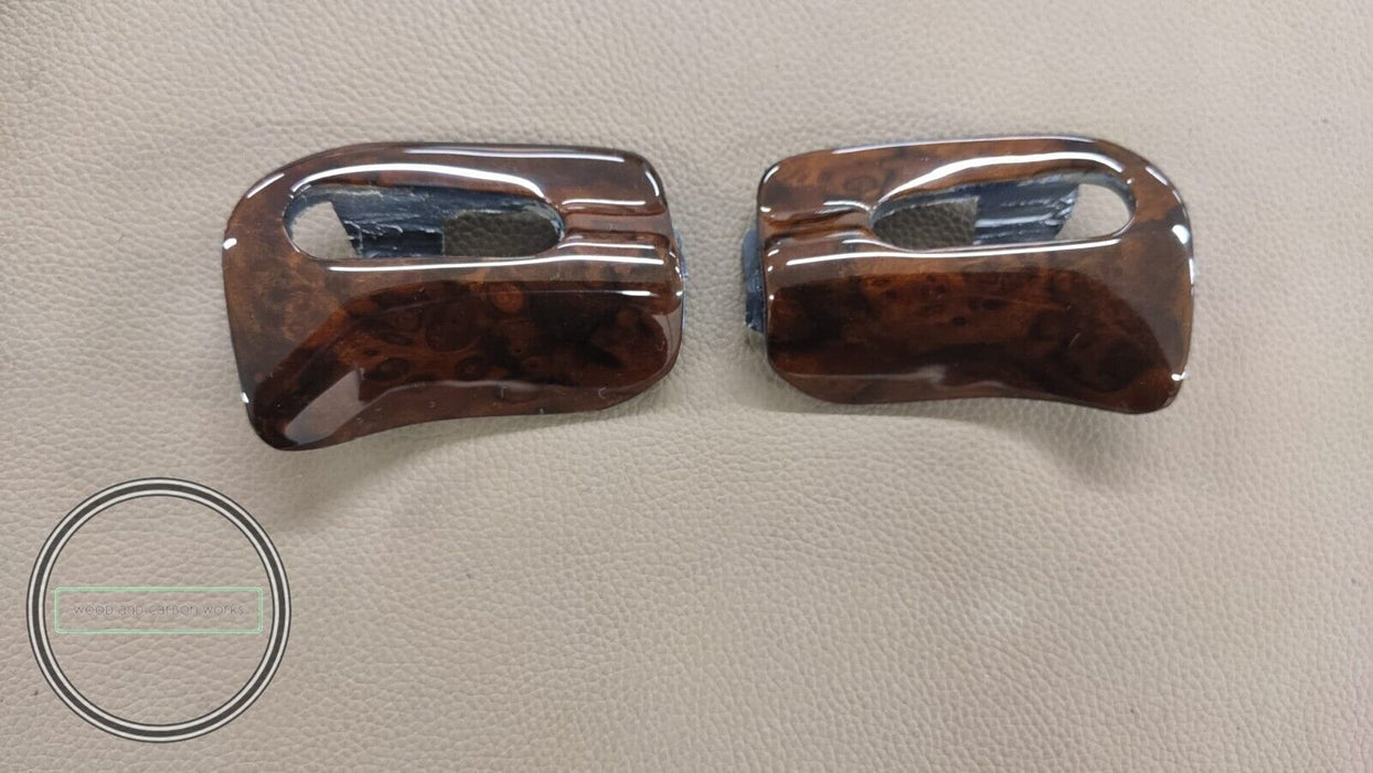 Mercedes R129 Sonnenblende Zierkappen HOLZ SL320 SL500 SL600 300SL 500SL...