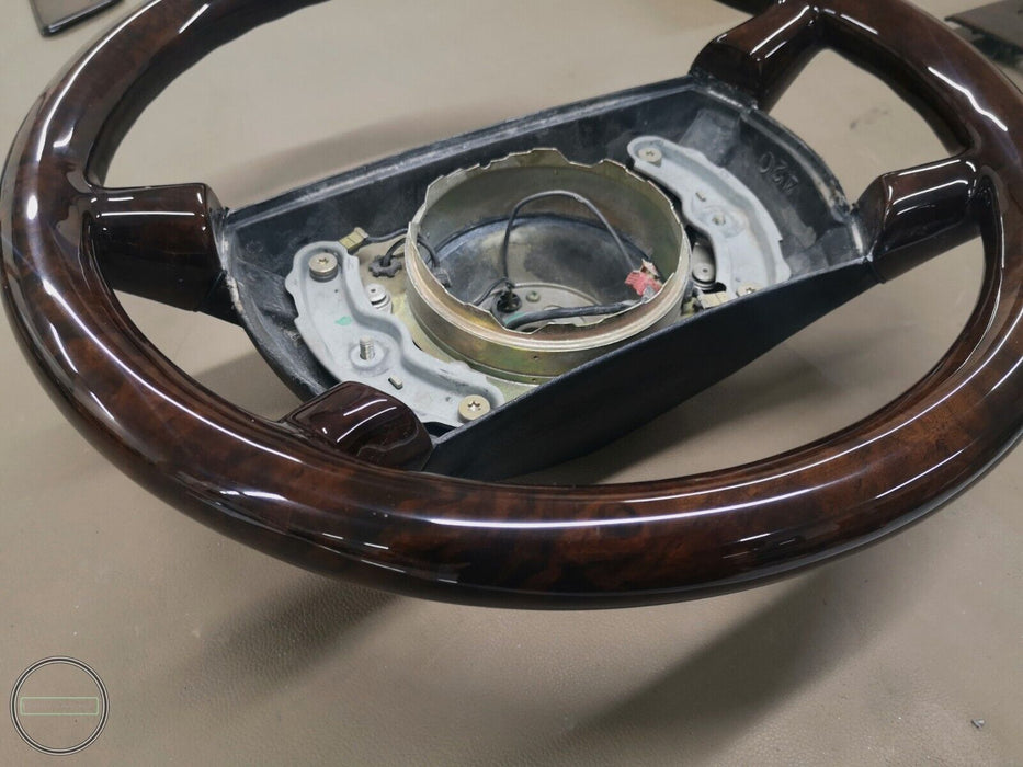 Mercedes R107 W126 C126 Holzlenkrad Wurzelholz Nussbaum VOLLHOLZ