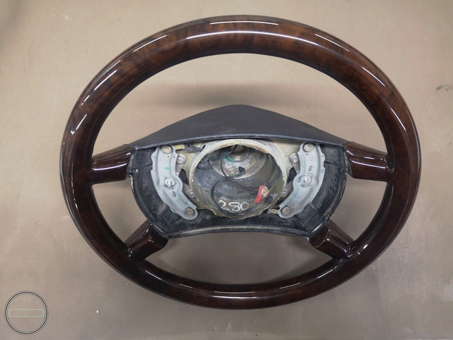 Mercedes R107 W126 C126 Holzlenkrad Wurzelholz Nussbaum VOLLHOLZ