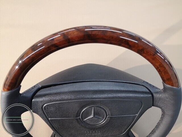 Mercedes Lenkrad R129 W124 W140 W202 W208 W210 W462 G-Klasse Holz Wurzelholz