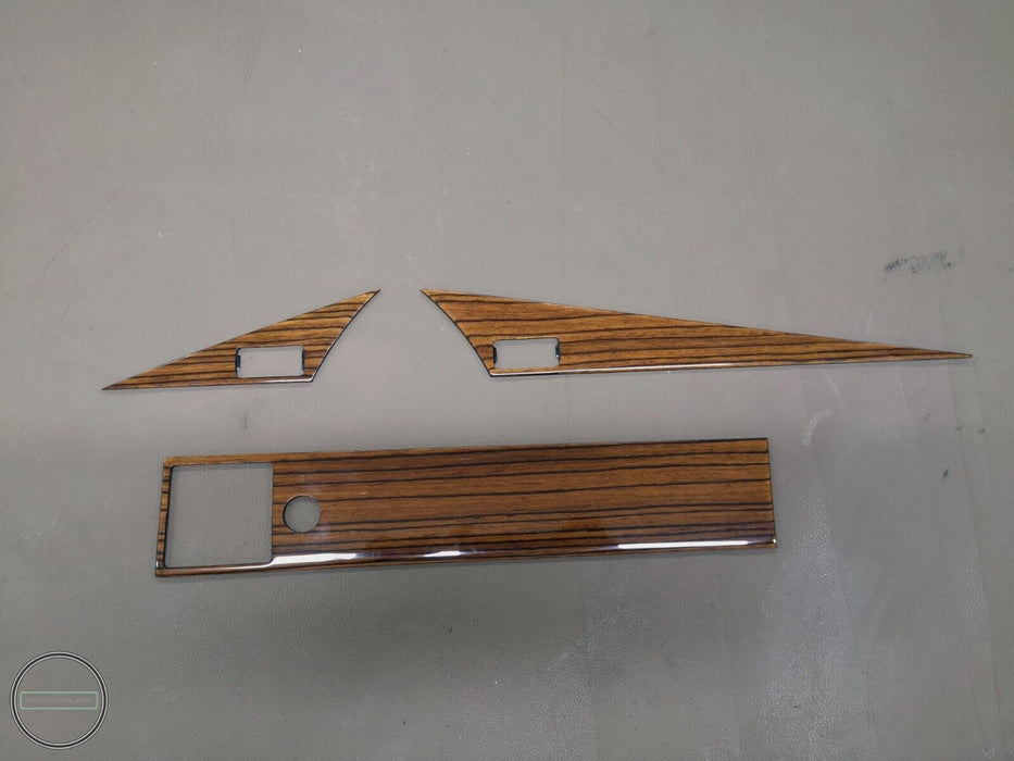 Mercedes w201 Holzzierleisten-Set Armaturenbrett-Innenverkleidungen Zebrano...