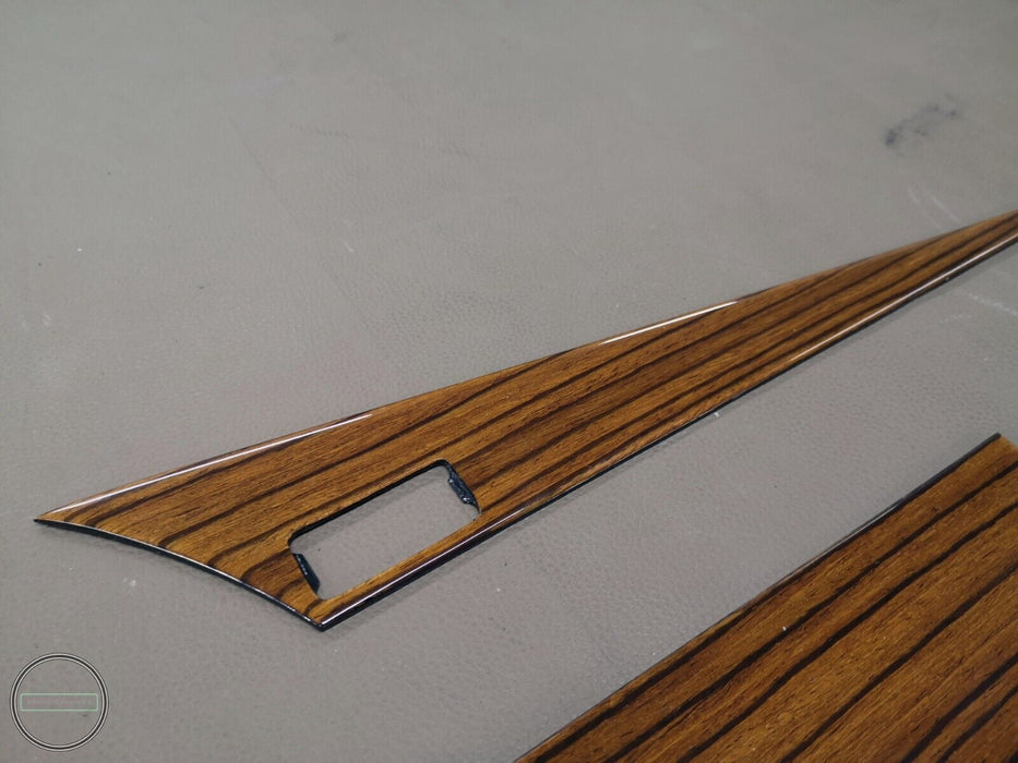 Mercedes w201 Holzzierleisten-Set Armaturenbrett-Innenverkleidungen Zebrano...