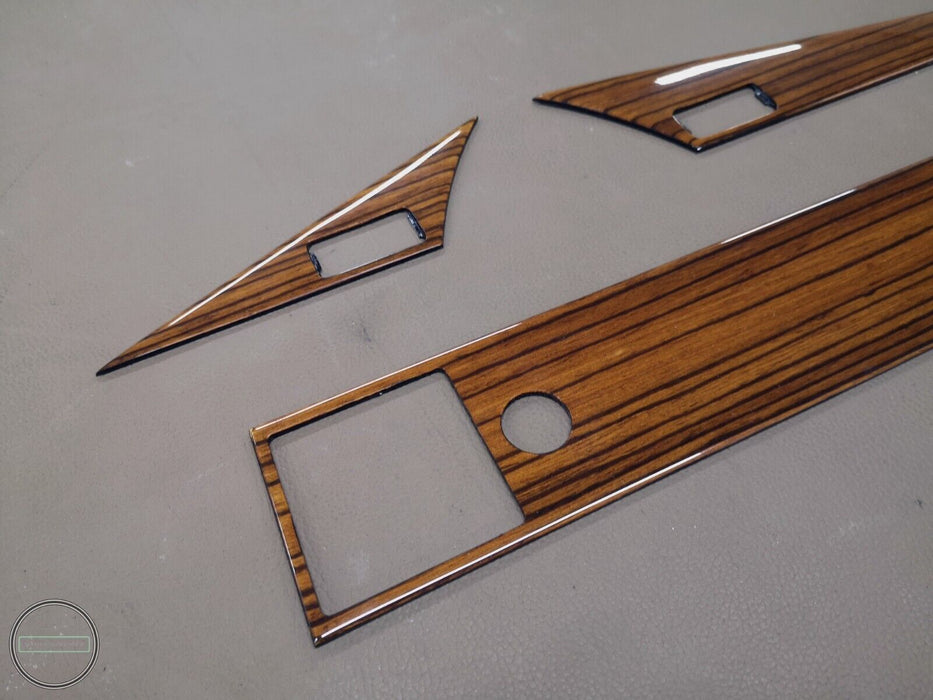 Mercedes w201 Holzzierleisten-Set Armaturenbrett-Innenverkleidungen Zebrano...