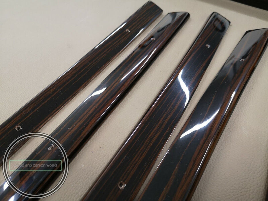 Mercedes W108 Fensterleisten-Set 10-teilig als Set Ebony Wood Makkasar W108
