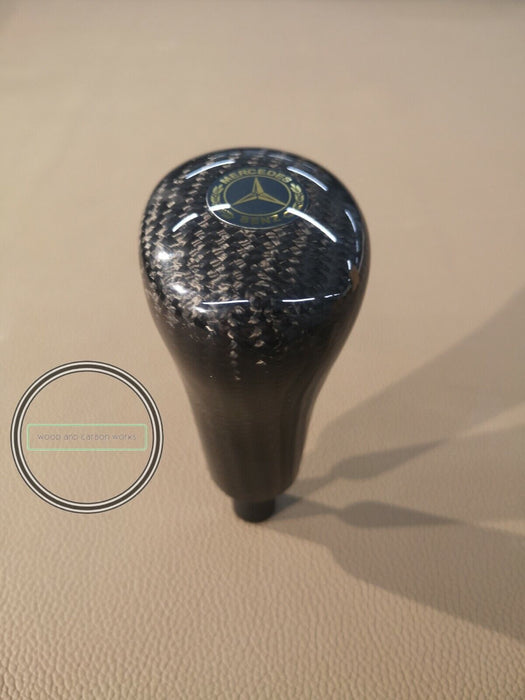MERCEDES SCHALKNAUF FÜR G-KLASSE W201 W123 W124 MANUEL CARBON LOGO