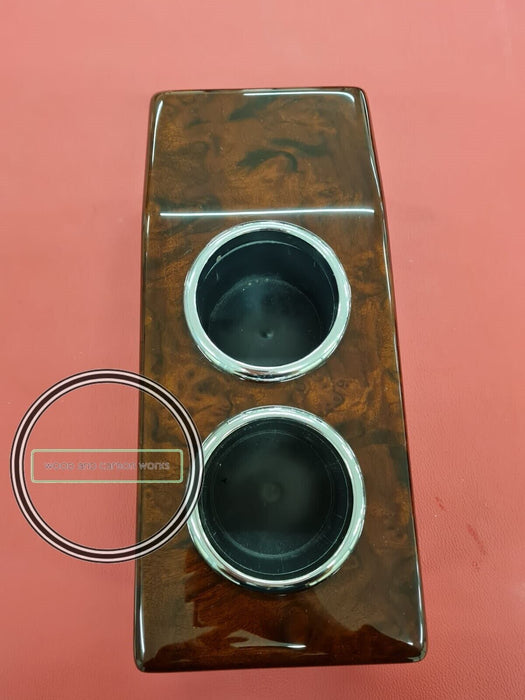 Mercedes W126 Tablett Mittelkonsole CUP HOLDER W126 SEC Nussbaum WURZELNUSS