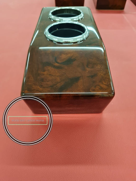 Mercedes W126 Tablett Mittelkonsole CUP HOLDER W126 SEC Nussbaum WURZELNUSS