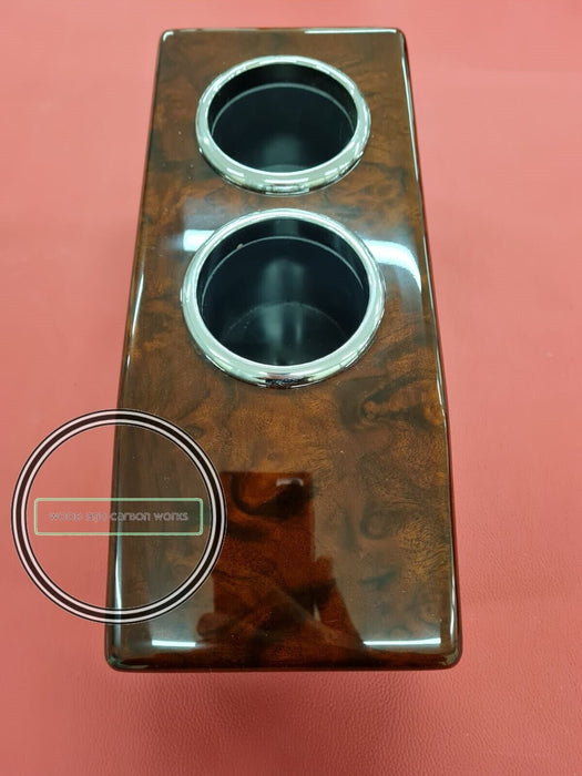 Mercedes W126 Tablett Mittelkonsole CUP HOLDER W126 SEC Nussbaum WURZELNUSS