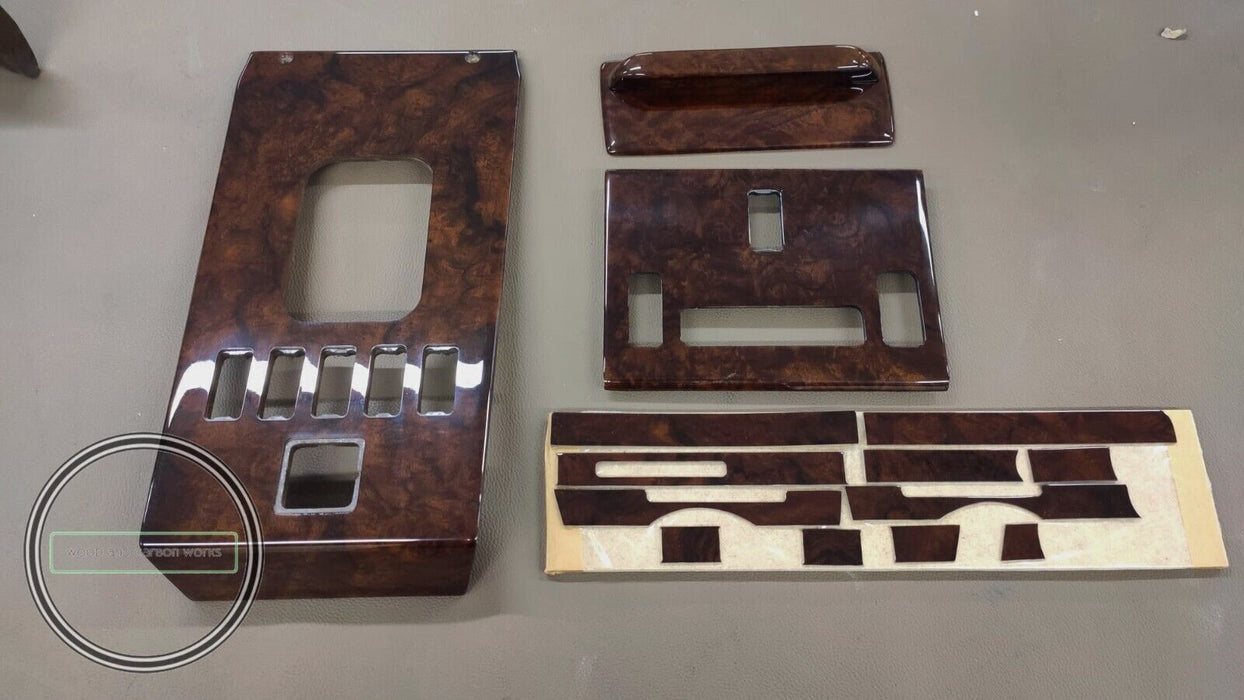 4 Stück Mercedes R107 SL Center Shift Holzzierleiste Burlwood 560SL 500SL...