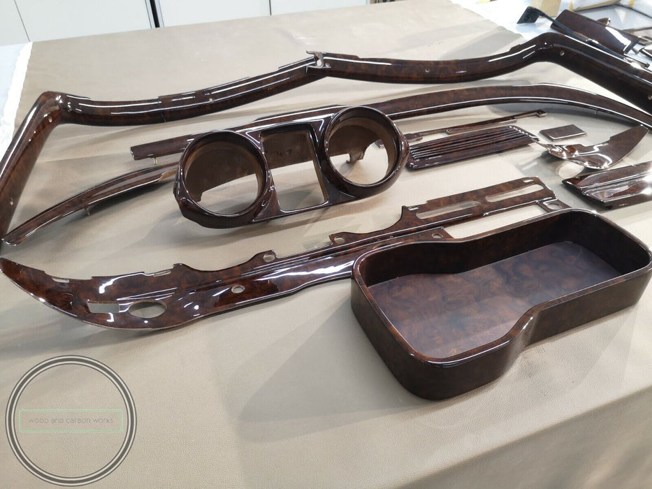 Mercedes W111 Coupe Wood Trim W112 Wood Set Walnut Burl 280se 300se Dashboard