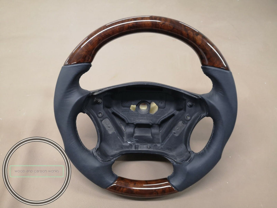 Mercedes Benz Wood Steering Wheel for W203 Mercedes Benz AMG Look Burlwood