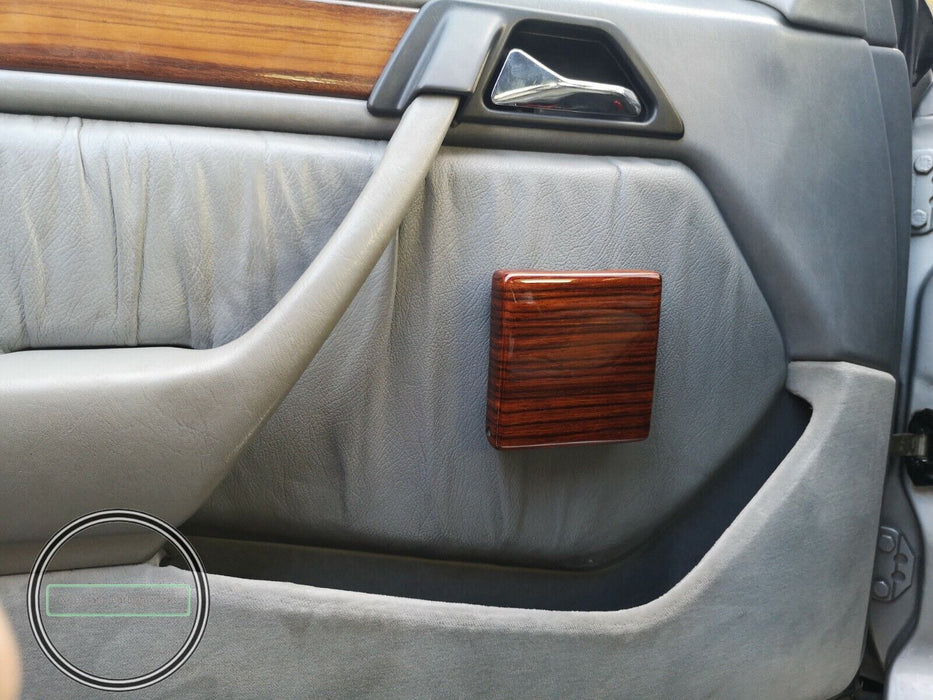 2 Pieces MERCEDES BENZ w123 w124 r107 w126 WOOD FOLDING DRINK CUPHOLDER Zebrano